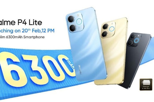 realme P4 Lite xác nhận ra mắt ngày 20/2: Pin 6,300mAh và độ bền chuẩn quân đội