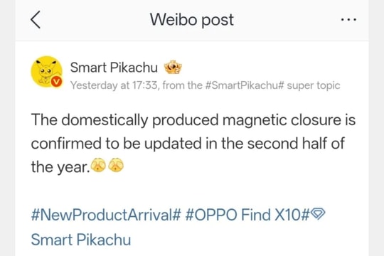 OPPO Find X10 có thể sở hữu vòng nam châm từ tính nguyên bản tương tự MagSafe