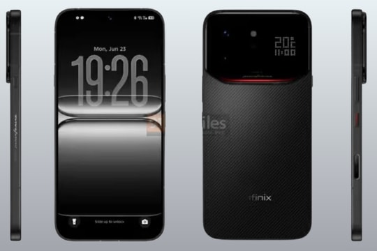 Infinix Note 60 Ultra lộ diện: Thiết kế màn hình phụ độc đáo và viên pin 7,000mAh
