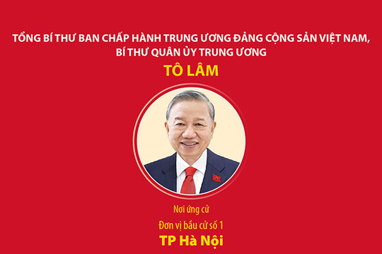 Các đồng chí lãnh đạo cấp cao ứng cử đại biểu Quốc hội khóa XVI