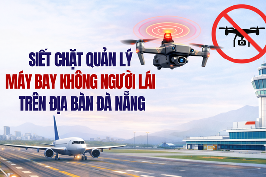 Cảnh báo hoạt động của drone trên địa bàn Đà Nẵng