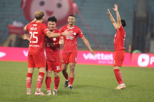 Thể Công Viettel thắng Nam Định 1-0: Lê Quốc Nhật Nam nhấn chìm nhà đương kim vô địch