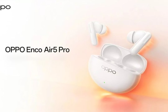 OPPO Enco Air 5 Pro trình làng với ANC 55dB và Bluetooth 6.0 tại mức giá 1.25 triệu đồng
