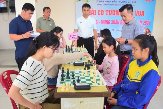 Hơn 100 kỳ thủ tranh tài giải cờ vua, cờ tướng phường An Khê
