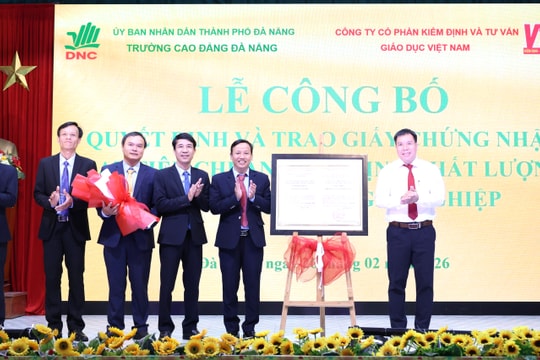 Trường Cao đẳng Đà Nẵng đạt chuẩn kiểm định chất lượng cơ sở giáo dục nghề nghiệp