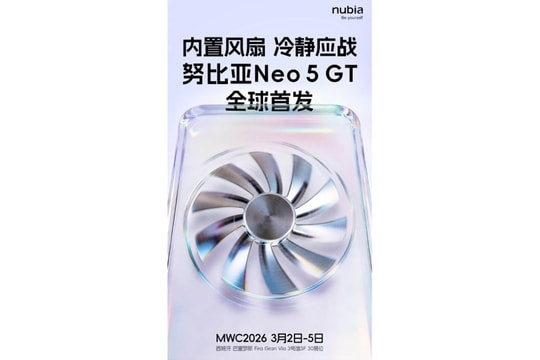 nubia Neo 5 GT xác nhận trang bị quạt tản nhiệt chủ động và chip UNISOC T9100 mạnh mẽ