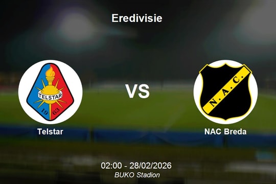 Nhận định Telstar vs NAC Breda - Giải vô địch quốc gia Eredivisie