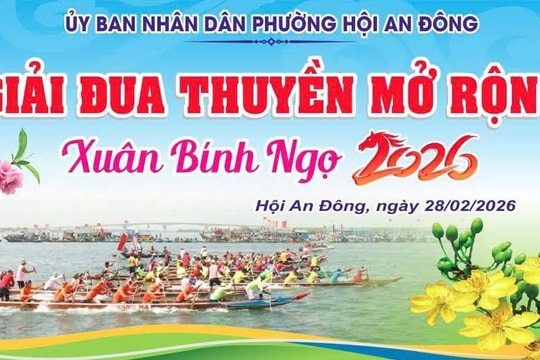 Phường Hội An Đông tổ chức giải đua thuyền mở rộng