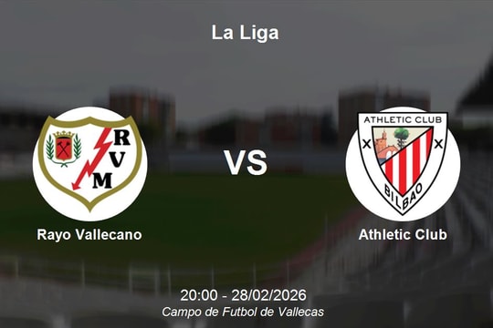 Nhận định Rayo Vallecano vs Athletic Club - Vòng 25 La Liga: Thử thách tại Vallecas