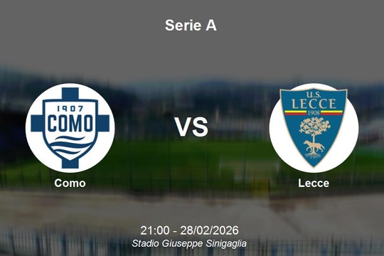 Nhận định Como vs Lecce - Serie A: Thử thách cho tham vọng trụ hạng của đội khách