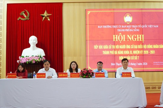 Ứng cử viên đại biểu HĐND thành phố Đà Nẵng, Đơn vị bầu cử số 7 tiếp xúc cử tri, vận động bầu cử