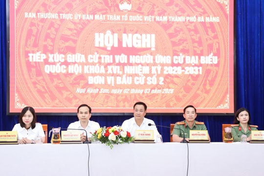 Ứng cử viên đại biểu Quốc hội khóa XVI, Đơn vị bầu cử số 2 tiếp xúc cử tri, vận động bầu cử tại các phường Ngũ Hành Sơn, An Hải, Sơn Trà, Hoà Xuân và Cẩm Lệ