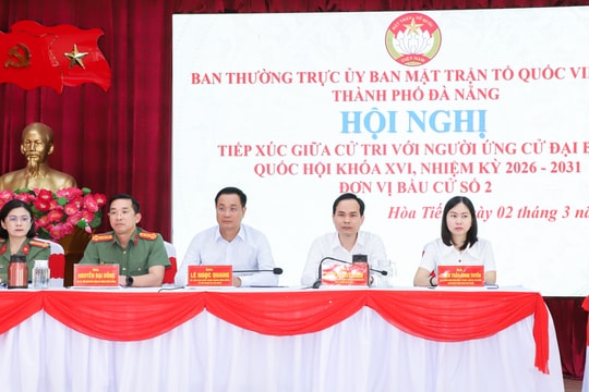 Ứng cử viên đại biểu Quốc hội khóa XVI, Đơn vị bầu cử số 2 tiếp xúc cử tri, vận động bầu cử tại các xã Hòa Tiến, Hòa Vang và Bà Nà