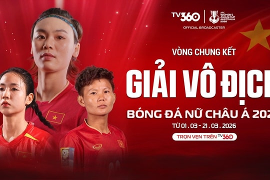 Xem trọn vẹn AFC Women’s Asian Cup 2026 trên TV360