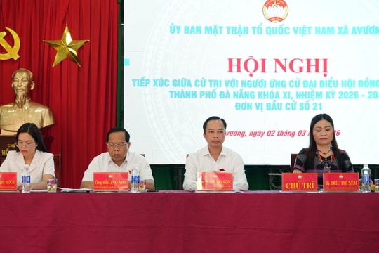 Ứng cử viên đại biểu HĐND thành phố Đà Nẵng, Đơn vị bầu cử số 21 tiếp xúc cử tri tại xã Avương