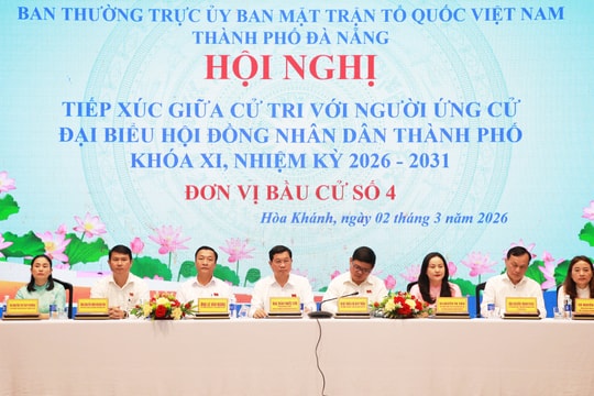 Ứng cử viên đại biểu HĐND thành phố khóa XI, Đơn vị bầu cử số 4 tiếp xúc cử tri phường Hòa Khánh