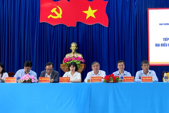 Ứng cử viên đại biểu HĐND thành phố, Đơn vị bầu cử số 8 tiếp xúc cử tri, vận động bầu cử tại xã Gò Nổi