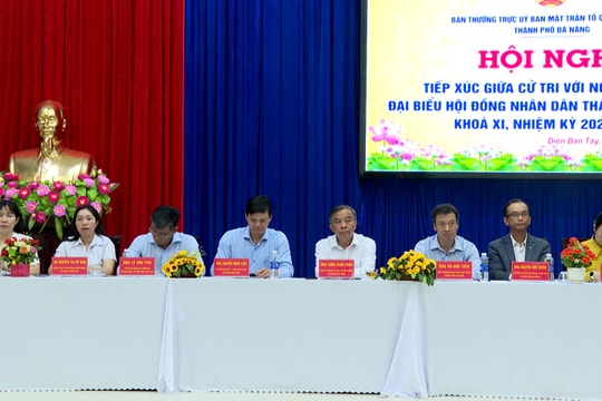 Ứng cử viên đại biểu HĐND thành phố Đà Nẵng, Đơn vị bầu cử số 8 tiếp xúc cử tri, vận động bầu cử tại xã Điện Bàn Tây