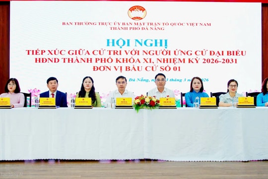 Ứng cử viên đại biểu HĐND thành phố, Đơn vị bầu cử số 1 tiếp xúc cử tri tại phường Hải Châu