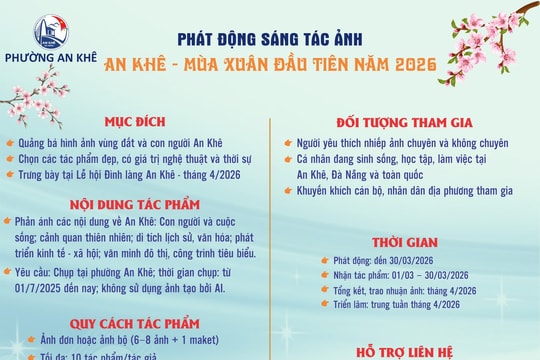 Phát động cuộc thi ảnh “An Khê - mùa xuân đầu tiên năm 2026”