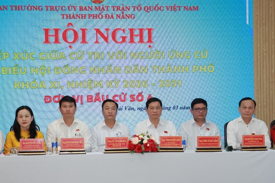 Ứng cử viên đại biểu HĐND thành phố khóa XI, Đơn vị bầu cử số 4 tiếp xúc cử tri phường Hải Vân