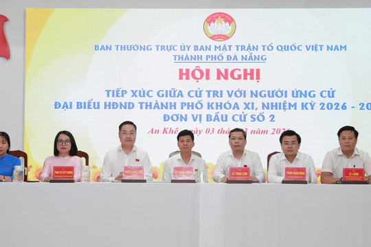 Ứng cử viên đại biểu HĐND thành phố khóa XI, Đơn vị bầu cử số 2 tiếp xúc cử tri phường An Khê