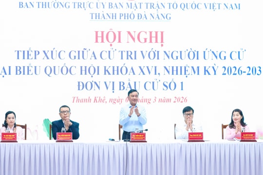 Ứng cử viên đại biểu Quốc hội khóa XVI, Đơn vị bầu cử số 1 tiếp xúc cử tri, vận động bầu cử tại các phường Hải Châu, Hòa Cường, Thanh Khê, An Khê