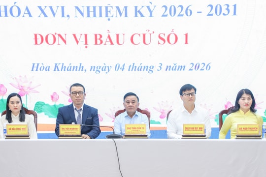 Ứng cử viên đại biểu Quốc hội khóa XVI, Đơn vị bầu cử số 1 tiếp xúc cử tri, vận động bầu cử tại các phường Hòa Khánh, Liên Chiểu, Hải Vân