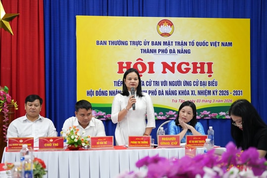 Ứng cử viên đại biểu HĐND thành phố khóa XI, Đơn vị bầu cử số 14 tiếp xúc cử tri xã Trà Tập