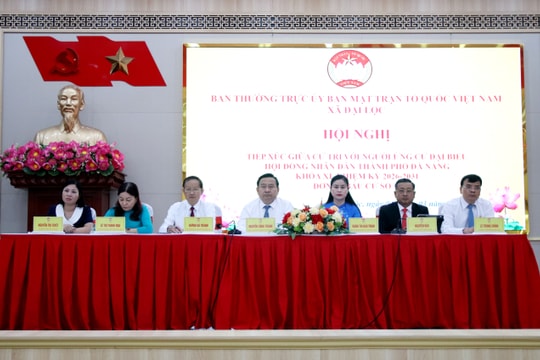 Ứng cử viên đại biểu HĐND thành phố, Đơn vị bầu cử số 18 tiếp xúc cử tri, vận động bầu cử tại xã Đại Lộc