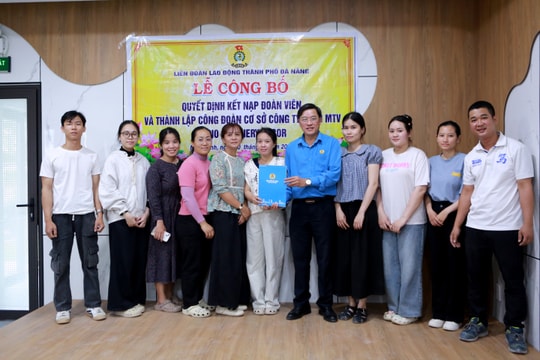 Thành lập công đoàn cơ sở Công ty TNHH MTV Aurio Greenery Decor