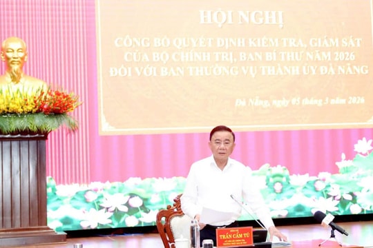 Kiểm tra, giám sát việc triển khai thực hiện Nghị quyết Đại hội XIV của Đảng và lãnh đạo công tác bầu cử tại Đà Nẵng