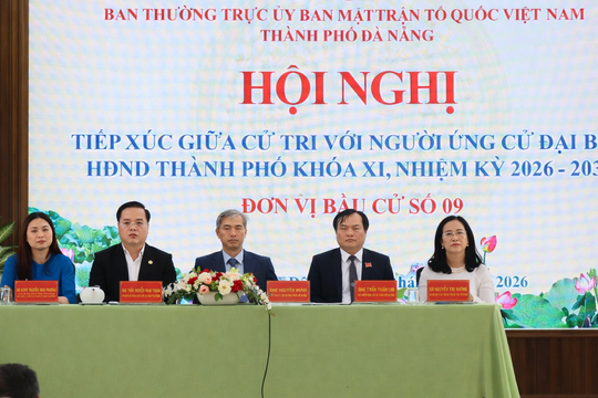 Ứng cử viên đại biểu HĐND thành phố, Đơn vị bầu cử số 9 tiếp xúc cử tri, vận động bầu cử tại phường Hội An Đông