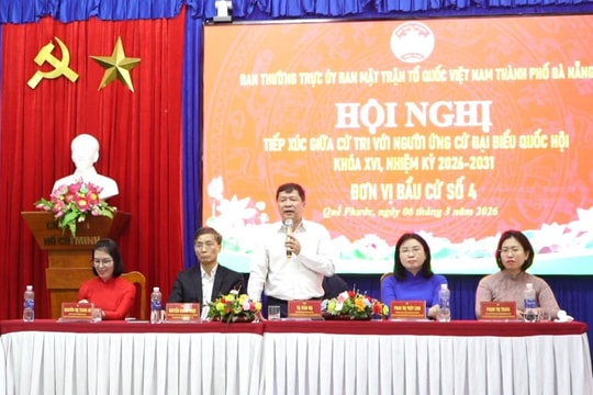 Ứng cử viên đại biểu Quốc hội khóa XVI, Đơn vị bầu cử số 4 tiếp xúc cử tri, vận động bầu cử tại các xã Quế Phước, Nông Sơn