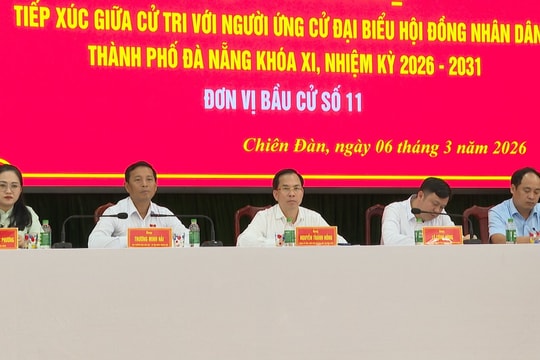 Ứng cử viên đại biểu HĐND thành phố, Đơn vị bầu cử số 11 vận động bầu cử tại xã Chiên Đàn