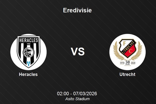 Nhận định Heracles vs Utrecht - Cơ hội cho đội khách trước đối thủ bét bảng
