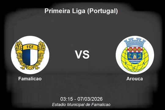 Nhận định Famalicao vs Arouca - Điểm tựa sân nhà và bài toán hàng thủ tại Primeira Liga