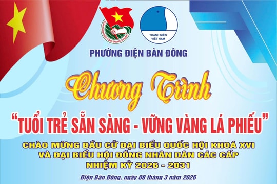 Đoàn phường Điện Bàn Đông tổ chức đêm văn nghệ chào mừng ngày bầu cử