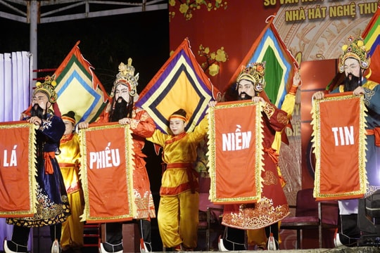 Đưa nghệ thuật truyền thống vào tuyên truyền bầu cử