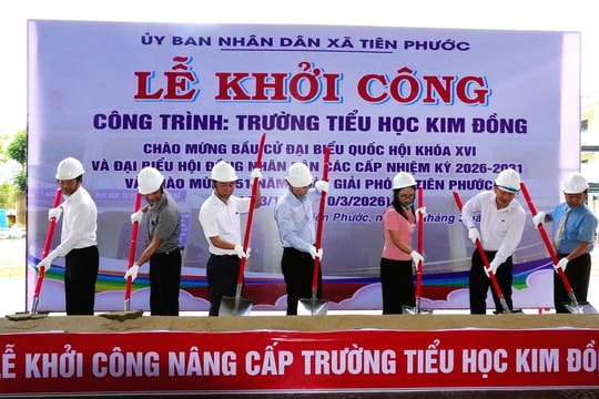 Tiên Phước khởi công các công trình trọng điểm chào mừng bầu cử