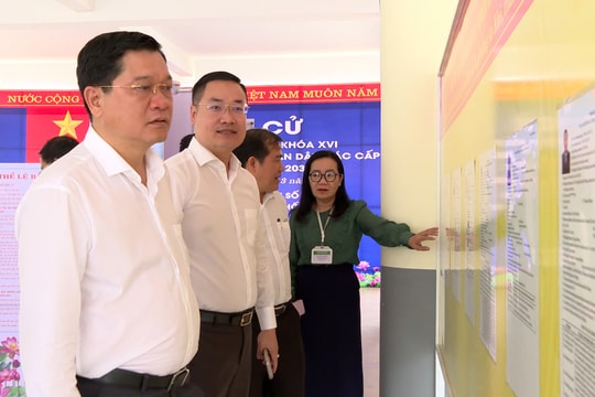 Lãnh đạo HĐND thành phố kiểm tra công tác chuẩn bị bầu cử tại phường Thanh Khê và An Khê