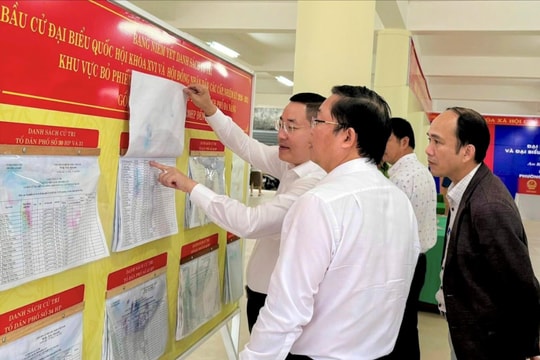 Lãnh đạo Ủy ban MTTQ Việt Nam thành phố Đà Nẵng kiểm tra công tác chuẩn bị bầu cử