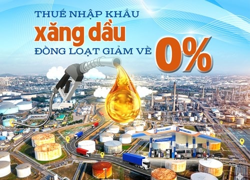 Giảm thuế nhập khẩu xăng dầu về 0% từ ngày 9/3 theo Nghị định 72/2026/NĐ-CP
