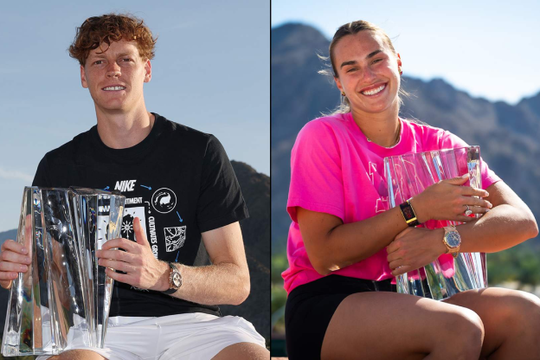 Sinner và Sabalenka lập kỷ lục vô tiền khoáng hậu tại Indian Wells 2026