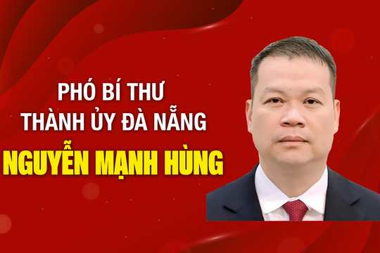 [INFOGRAPHIC] - Tóm tắt tiểu sử Phó Bí thư Thành ủy Đà Nẵng Nguyễn Mạnh Hùng