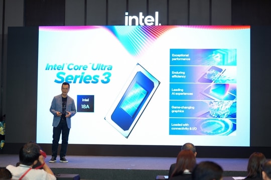Intel ra mắt Core Ultra Series 3 tại Việt Nam: Kỷ lục pin 27 giờ và tiến trình 18A