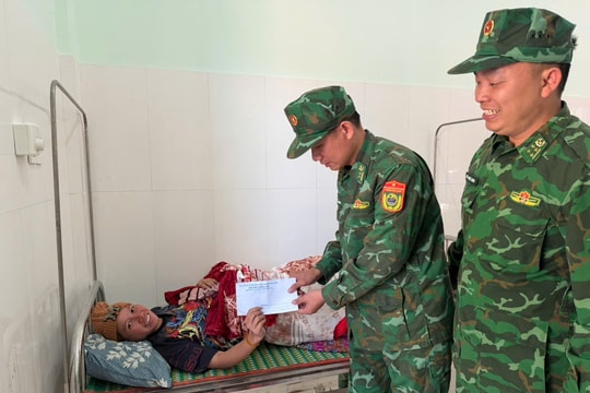 Đồn Biên phòng Ga Ry kịp thời hỗ trợ sản phụ người Lào sinh khó