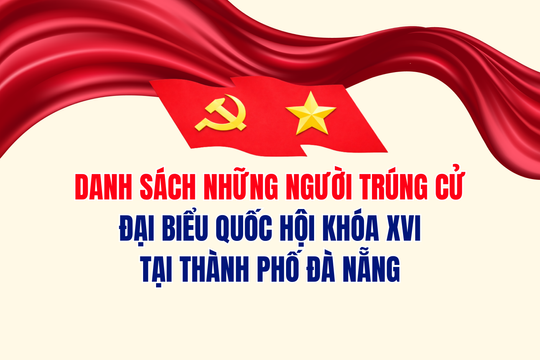(INFOGRAPHIC) - DANH SÁCH 14 NGƯỜI TRÚNG CỬ ĐẠI BIỂU QUỐC HỘI KHÓA XVI TẠI THÀNH PHỐ ĐÀ NẴNG