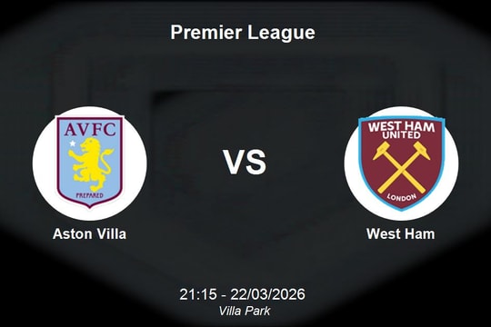 Nhận định Aston Villa vs West Ham - Premier League: Bảo vệ vị trí top 4