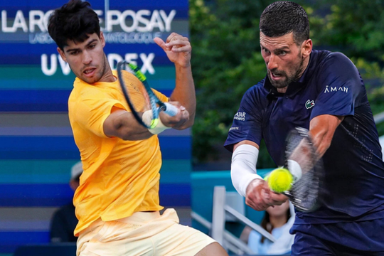 Djokovic văng khỏi top 3 ATP, Alcaraz bị Sinner áp sát trên bảng xếp hạng tennis 23/3